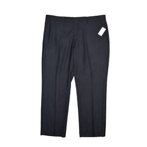 KENNETH COLE NEW $70 Flat Front Straight Leg Dress Pant Jewel Blue Men's 40